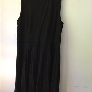Black pleated dress